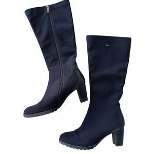 Ara Luftpolster Gore Tex Waterproof Heeled Tall Zip Boots | Womens  7.5 Black